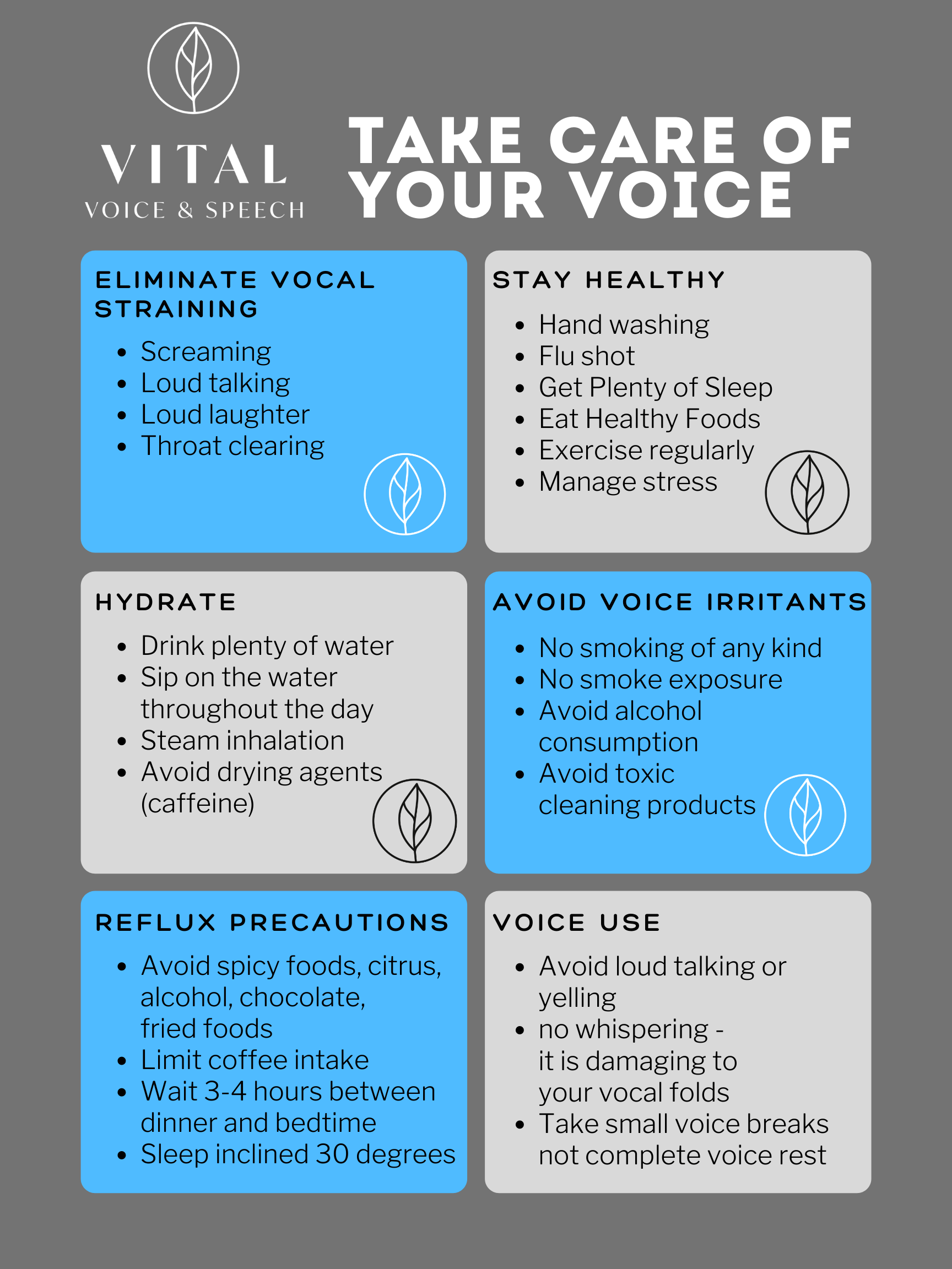 take care of your health voice change